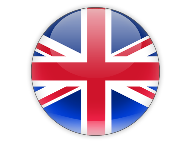English flag for language selection